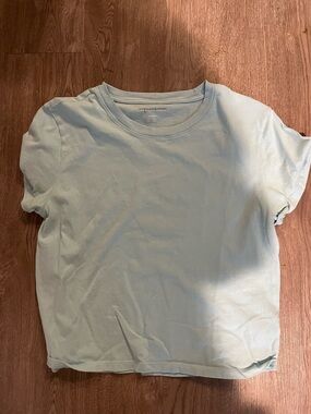 American Eagle Outfitters Light Blue Crewneck Tee